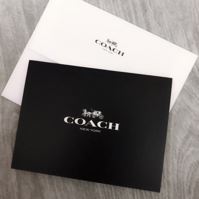 專櫃coach卡片 coach禮物卡片 生日卡片 空白卡片