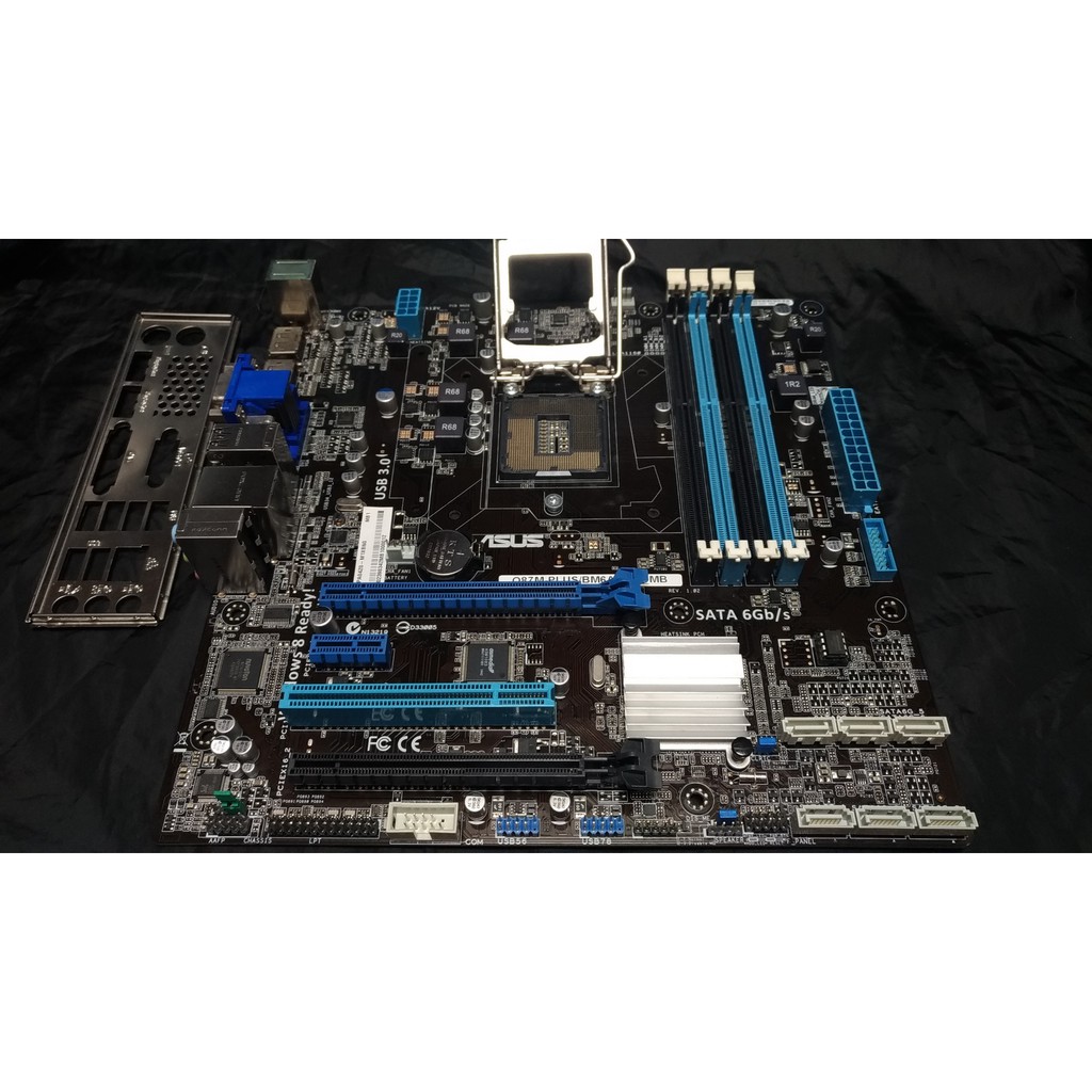 華碩 ASUS Q87M PLUS  Q87 晶片 NVME 開機 LGA 1150 MATX 主機板