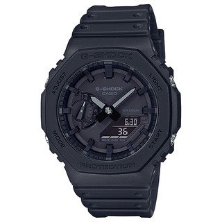 CASIO 卡西歐 GA-2100-1A1【臺灣公司貨】G-SHOCK 防水 八角 農家橡樹-黑 /45.4mm