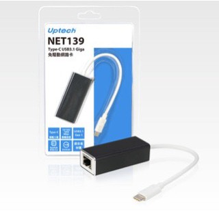 Uptech登昌恆 NET139 Type-C USB3.1 Giga免驅動網路卡