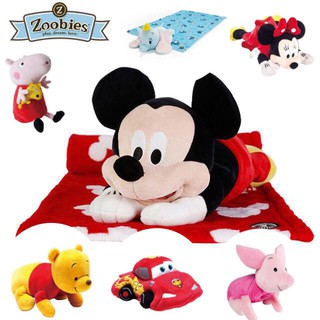 公司正品Zoobies 迪士尼 多功能安撫毯 蓋毯 玩偶 迪士尼玩偶毯 寶寶蓋毯 安撫偶 佩佩豬 麥坤 維尼 米奇 米妮