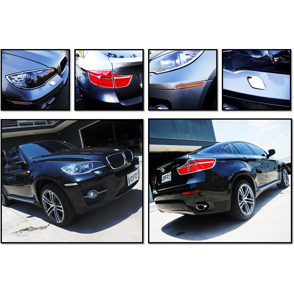 圓夢工廠 BMW X6 2008~2014 E71 E72 改裝 鍍鉻 前燈框 後燈框 側燈框 噴水蓋 精品配件