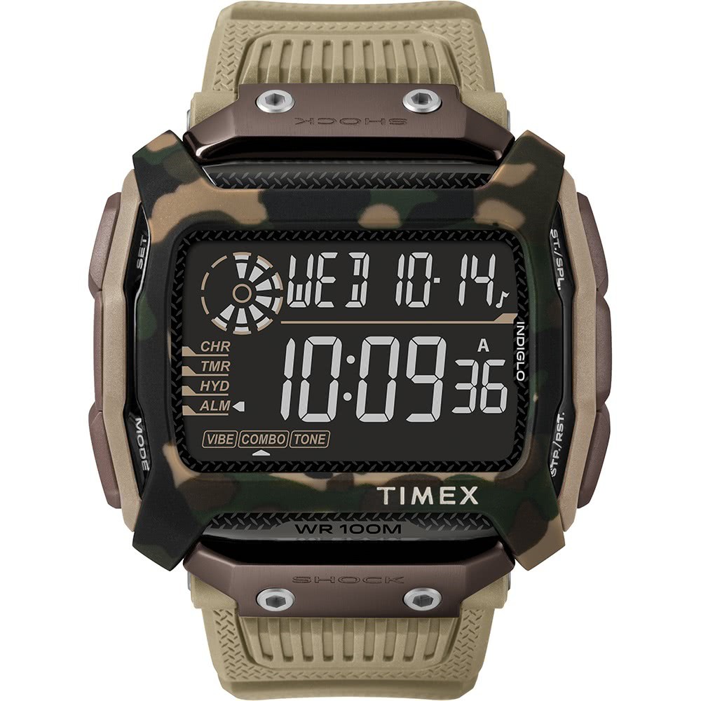 【TIMEX】 天美時 遠征系列 多功能電子錶 (褐色 TXTW5M20600)