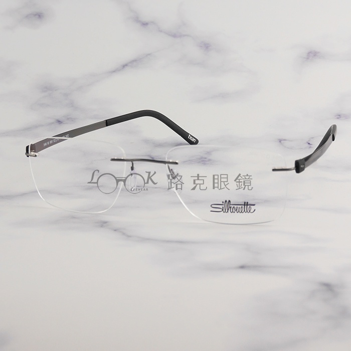 【LOOK路克眼鏡】 Silhouette 詩樂 光學眼鏡 無框 超輕量 鈦金屬 SL5446 6061
