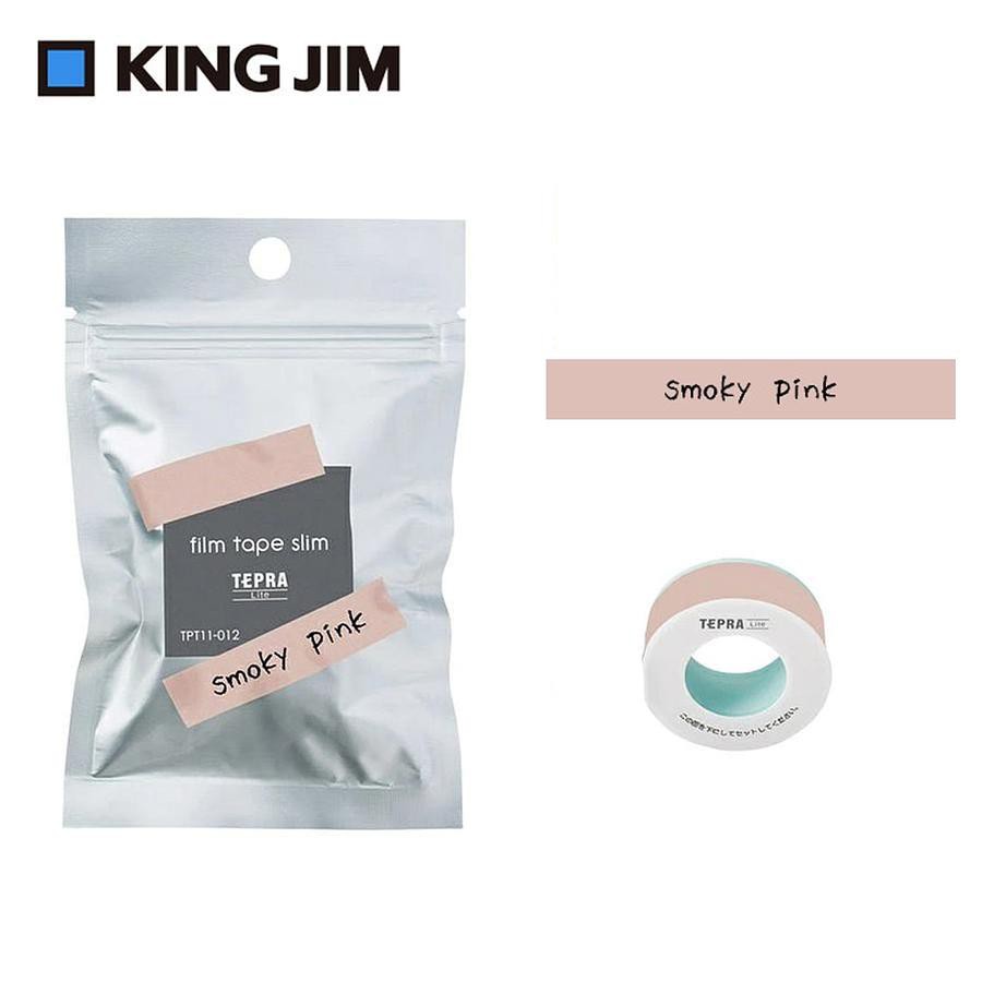 KING JIM TEPRA LITE熱感式標籤薄膜自黏膠帶/ 11mm/ 煙燻粉/ TPT11-012 eslite誠品