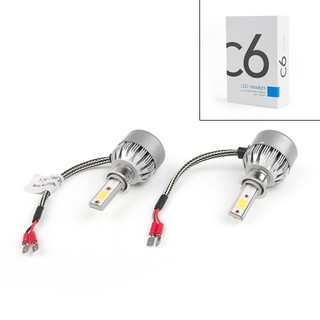 H3 LED 36W 3800LM LED C6 H7 COB 汽車/卡車適用LED大燈燈泡 (二入) LED-591