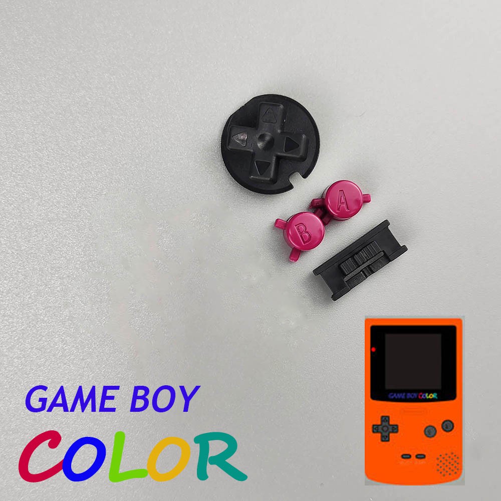 全新可替換GBC按鍵 A B按鈕D-pad開關，適用於Gameboy Color ips外殼遊戲機按鍵