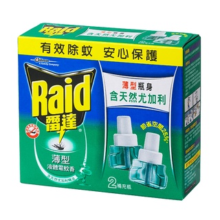 Raid雷達薄型液體電蚊香重灌-尤加利精油 41ml x 2【家樂福】