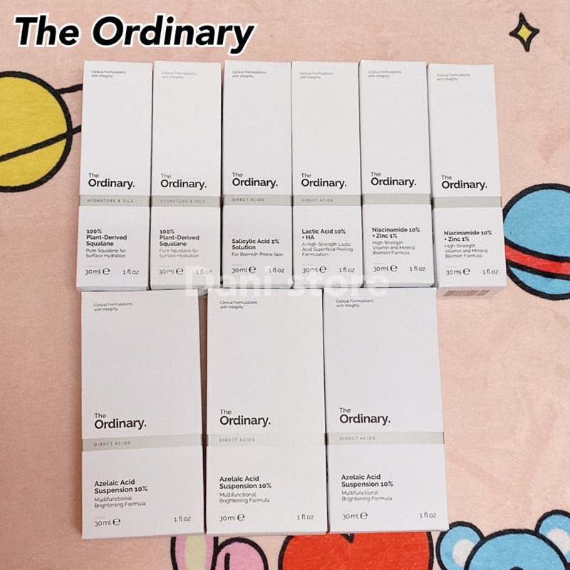 ✨現貨✨The Ordinary 杜鵑花酸 水楊酸 菸鹼胺 10%乳酸 甘醇酸化妝水 天然保濕因子 角鯊