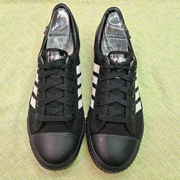 【阿宏的雲端鞋店】CH89系列 中國強休閒帆布鞋(黑白色) 台灣製造 工作帆布鞋