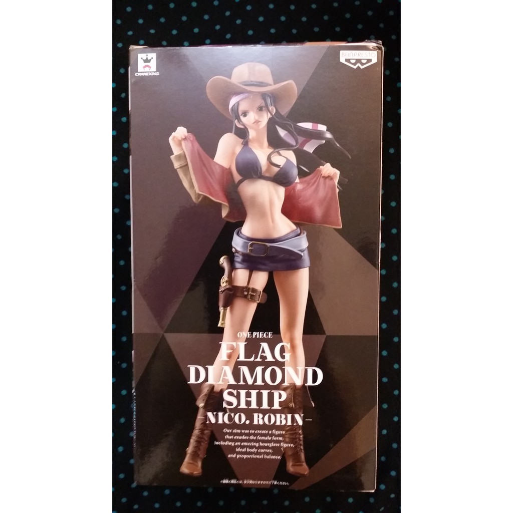 【海賊王】金證/代理版 FLAG DIAMOND SHIP 羅賓 牛仔裝 公仔 手辦 模型