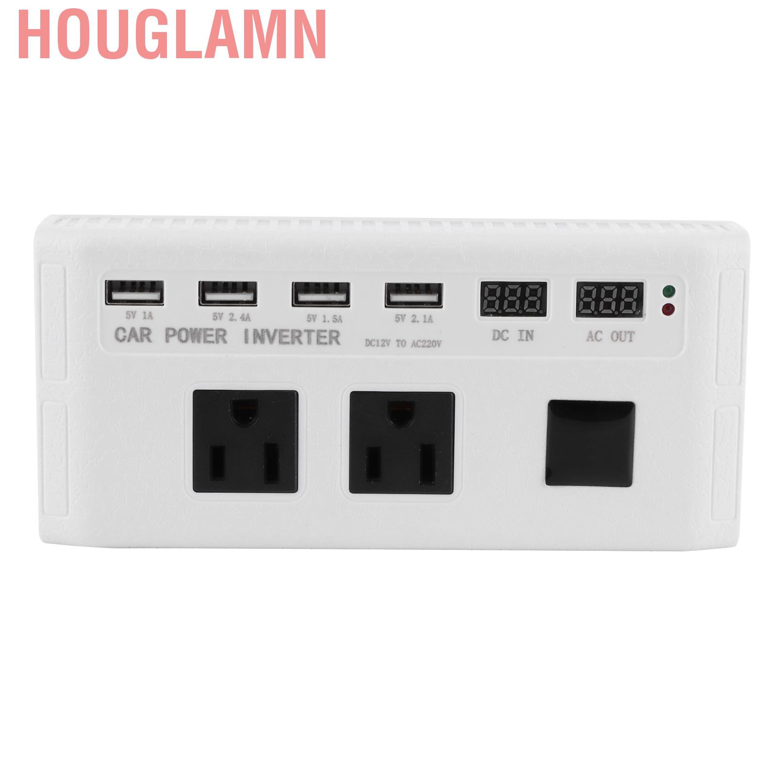 Houglamn 00w Dc 12v至ac 2v功率逆變器修改的正弦波usb 蝦皮購物