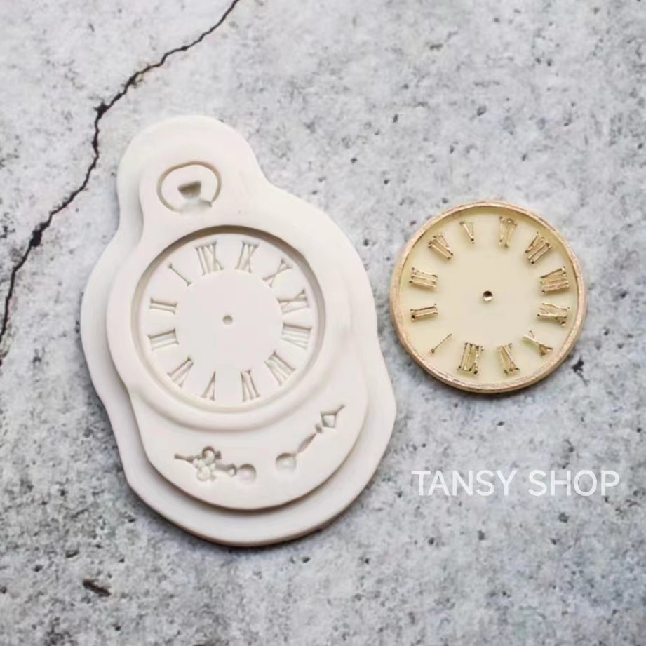 H12【TANSY SHOP】翻糖模具滿三件打八折！ 其他 手錶時鐘懷錶矽膠模具 壓花模翻糖DIY烘焙工具