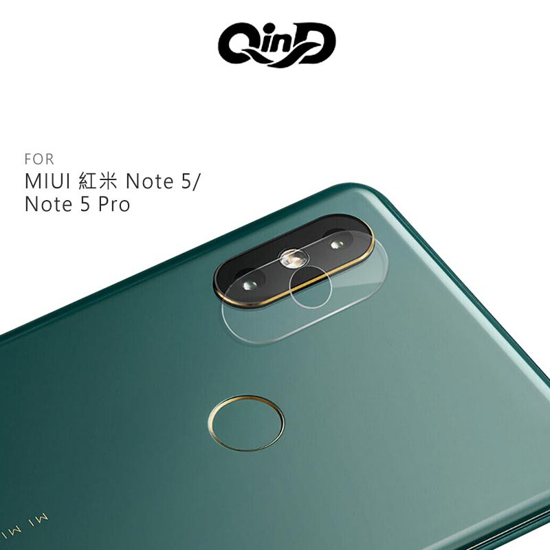 QinD MIUI 紅米 Note 5/Note 5 Pro 鏡頭玻璃貼(兩片裝) 鏡頭保護貼