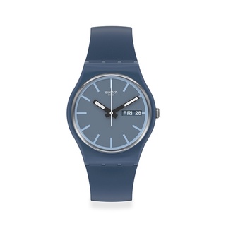 【SWATCH】Gent 原創 手錶 KNOCK NAP 藍海策略 (34mm) 瑞士錶 SO28N701