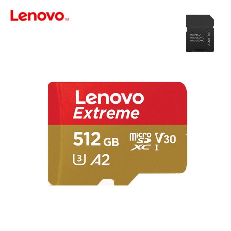 LENOVO 聯想 Micro SD 存儲卡 512GB 高速 TF 卡迷你閃存 SD 卡