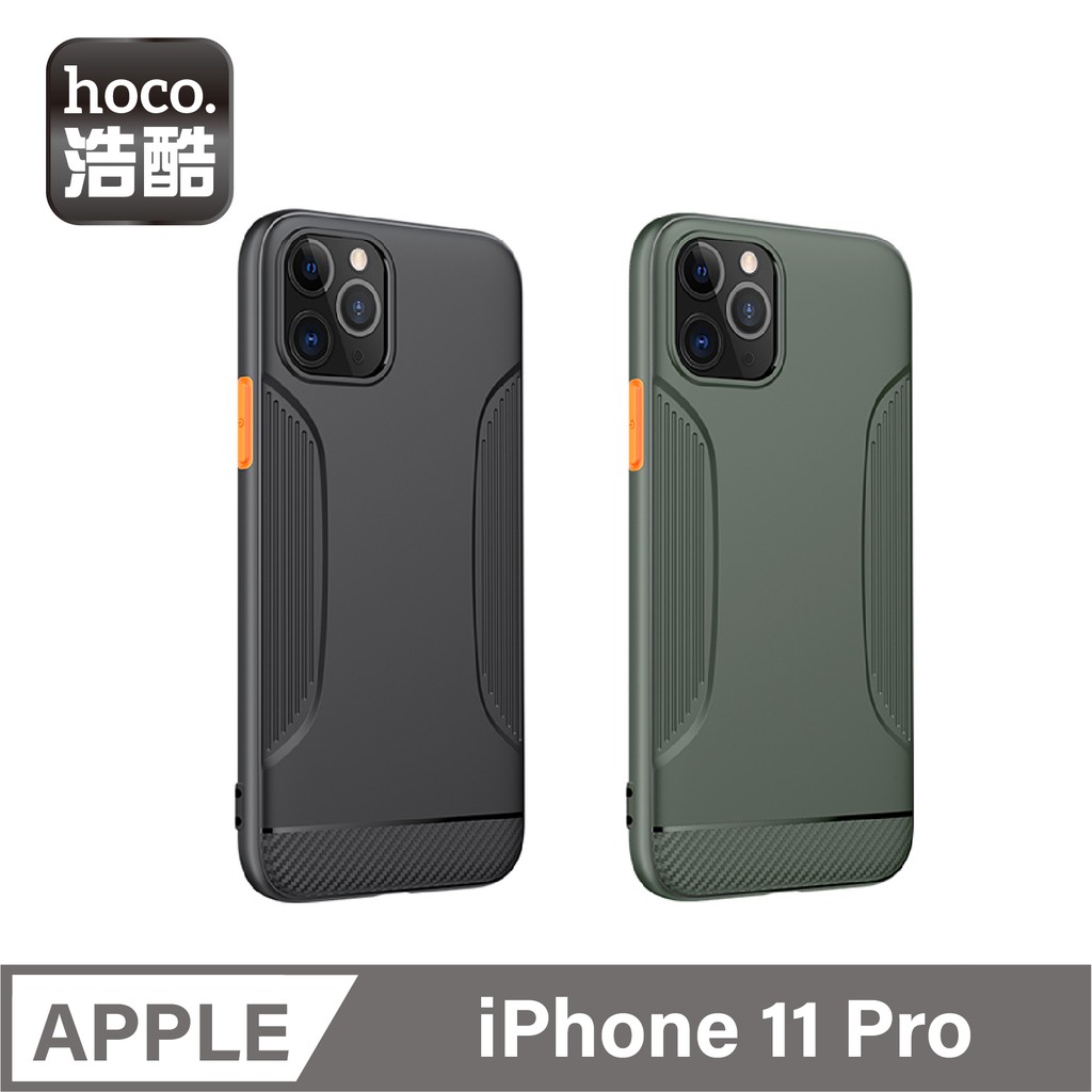 hoco. 浩酷 iPhone11 Pro 勇士系列TPU保護殼 黑色 綠色【酷瘋】