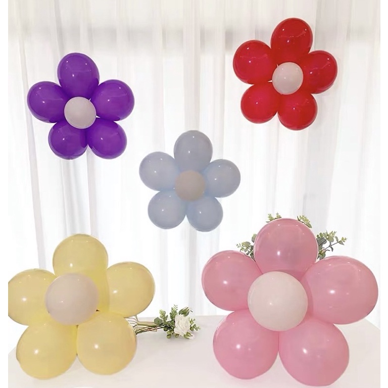 【現貨】花朵造型氣球夾 梅花夾 生日佈置 氣球佈置