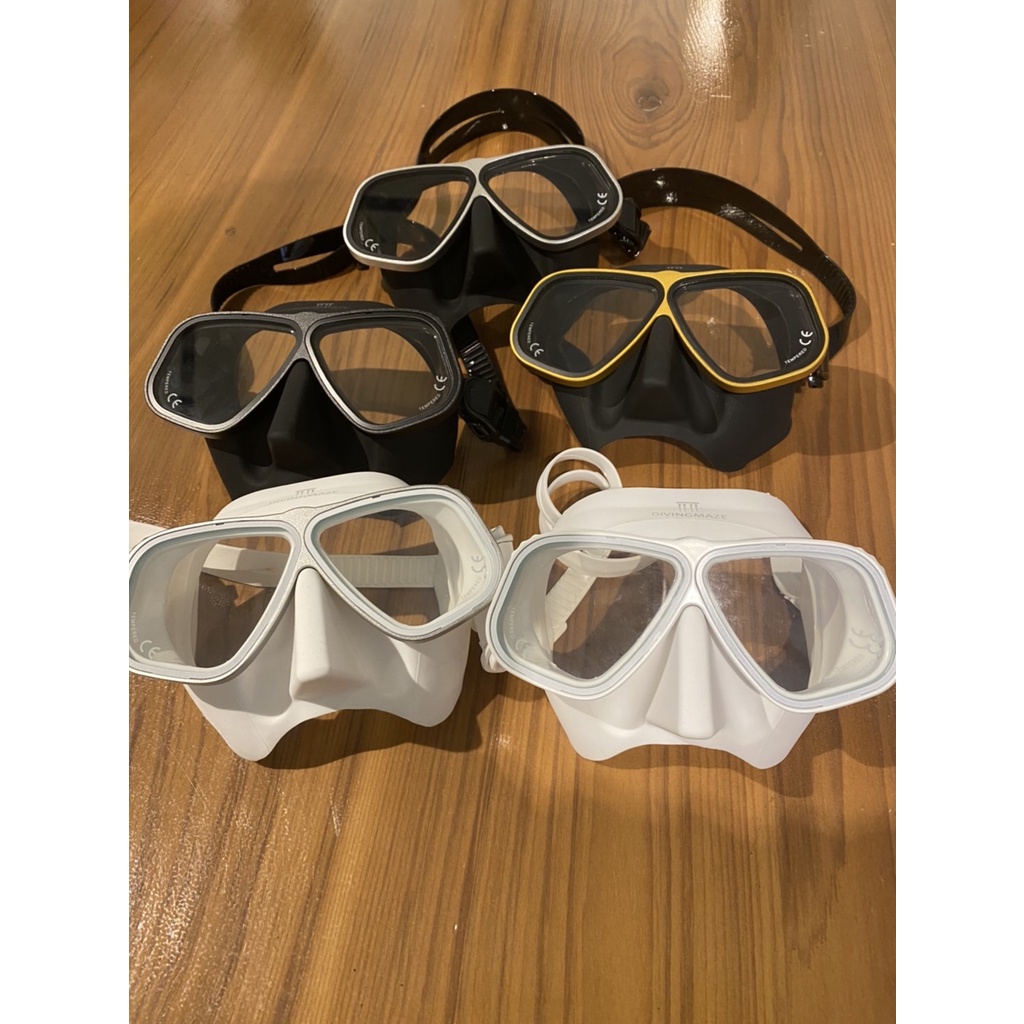 三川潛水 Divingmaze 自潛面鏡面鏡鋁合金面鏡低容積面鏡 蝦皮購物