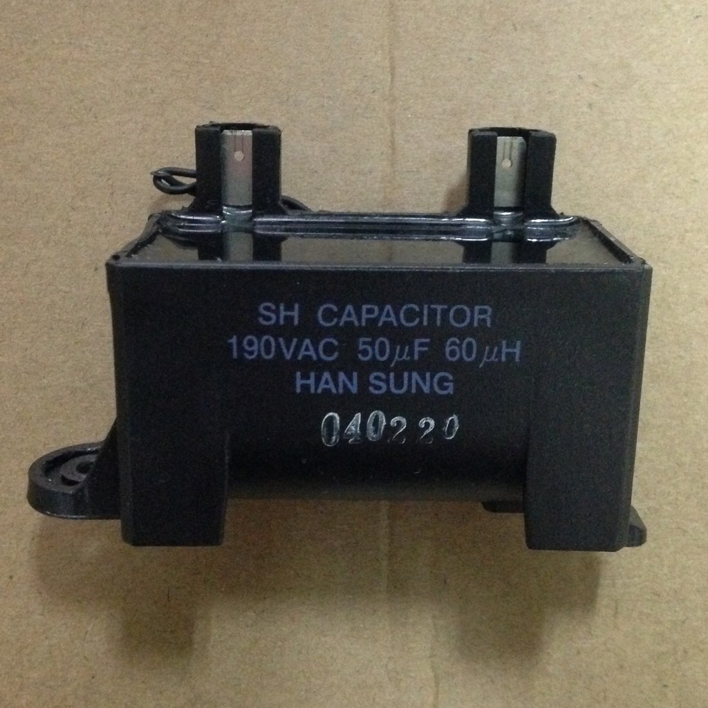 SH CAPACITOR 190VAC 50uF 60uH  LG 洗衣機 電容  電容器