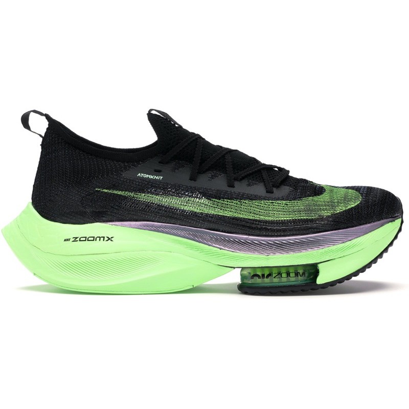 全新真品Nike air zoom Alphafly NEXT% 馬拉松鞋黑螢光綠US10 日本公司貨現貨| 蝦皮購物
