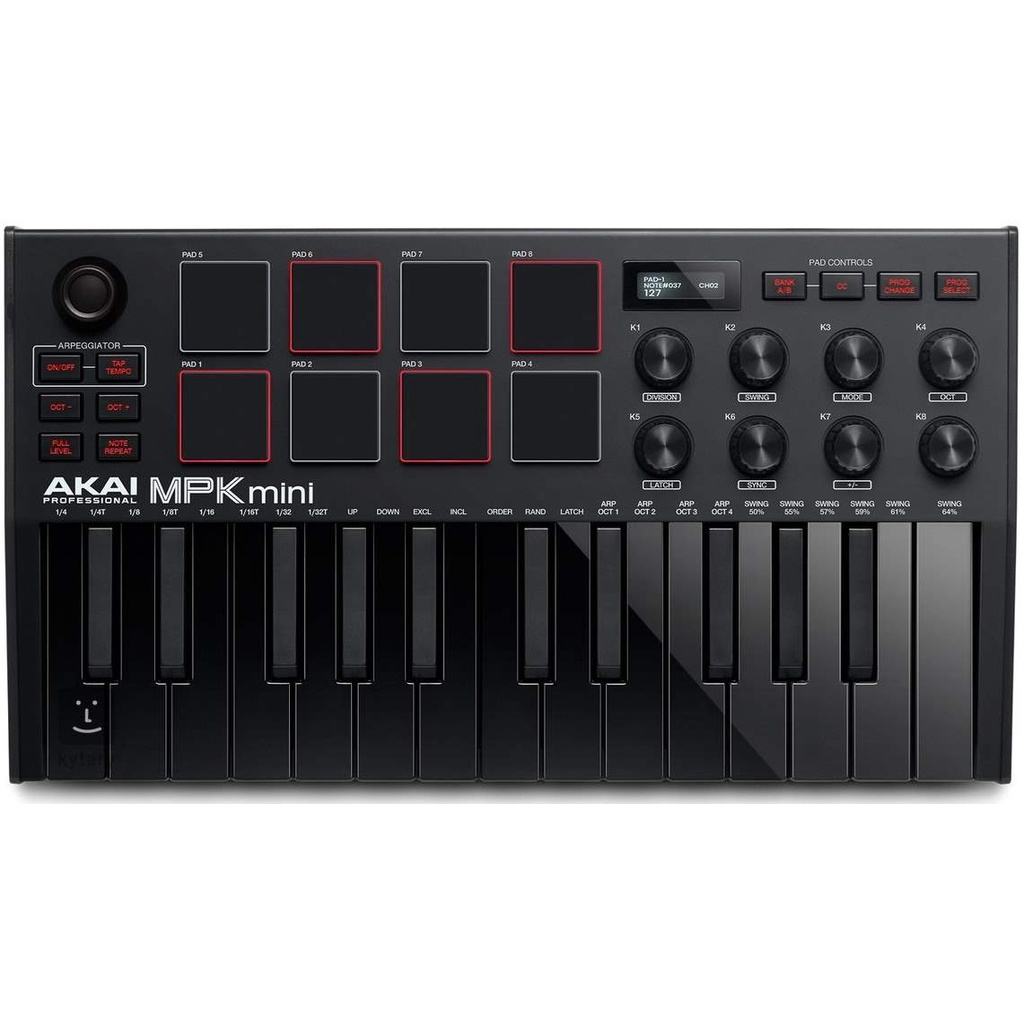 免運費 AKAI 赤井 MPK Mini MK3 第三代 熱銷款 編曲控制鍵盤 MIDI 三種熱門顏色 立即出貨