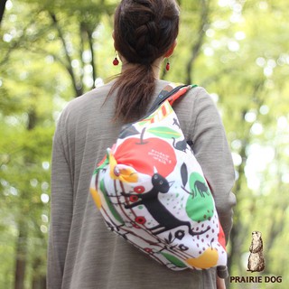 日本 Prairie Dog 設計包/環保袋/購物袋/手提袋 - 貓戲