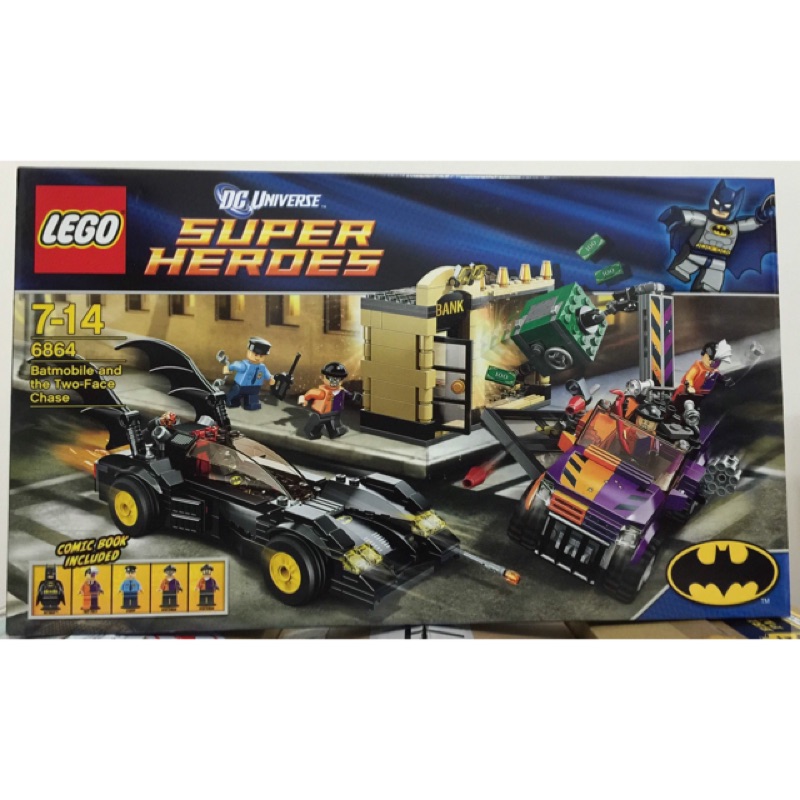 &lt;歐鼠大聯盟&gt;Lego 樂高 6864 蝙蝠俠與雙面人 全新未拆 限郵寄