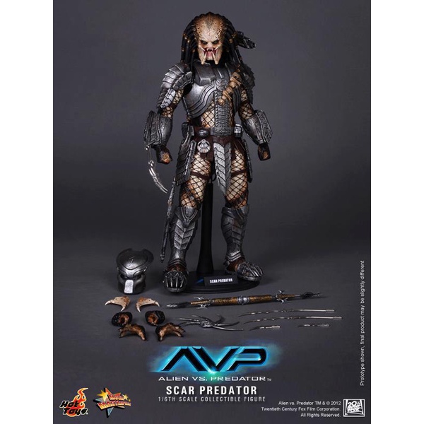 野獸國 Hot Toys  MMS190  異形戰場 刀疤 異形 終極戰士 終戰 Scar Predator