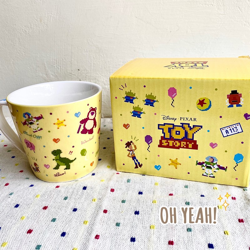 :::OH YEAH！:::『現貨』玩具總動員馬克杯 Toy Story畫素系列 三眼怪蛋頭先生胡迪巴斯光年火腿豬彈簧狗