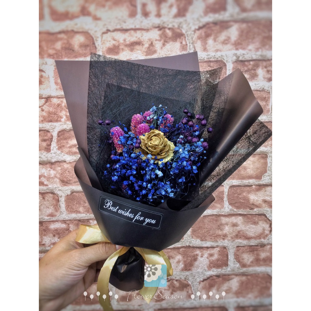 【金星】乾燥花 禮物 花束 韓風花束 店面擺飾 攝影道具裝飾 乾花 畢業 學長花束