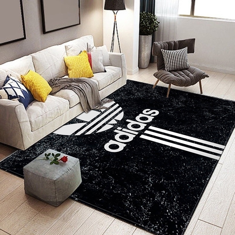 愛迪達 大號阿迪達斯達迪達斯地毯豪華家居 3d 打印防滑方形地毯地毯客廳臥室走廊裝飾