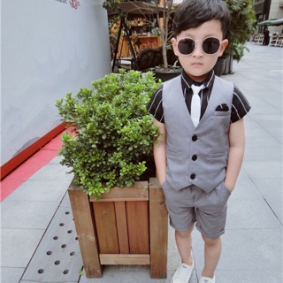 ❤️臺灣出貨❤️四件套裝 婚紗攝影 花童禮服 男寶寶禮服拍照禮服 男童禮服 畢業男童禮服 長袖套裝 正式西裝 春夏季款