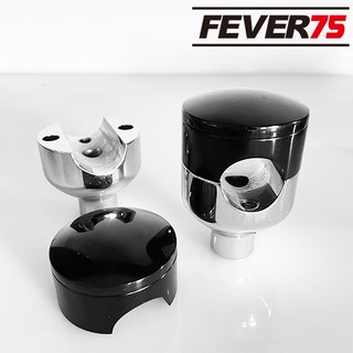 【Fever75】哈雷 改裝 把手冠座 把手座 手把座 1"細雕亮黑款 哈雷Sporster 883 1200 Dyna