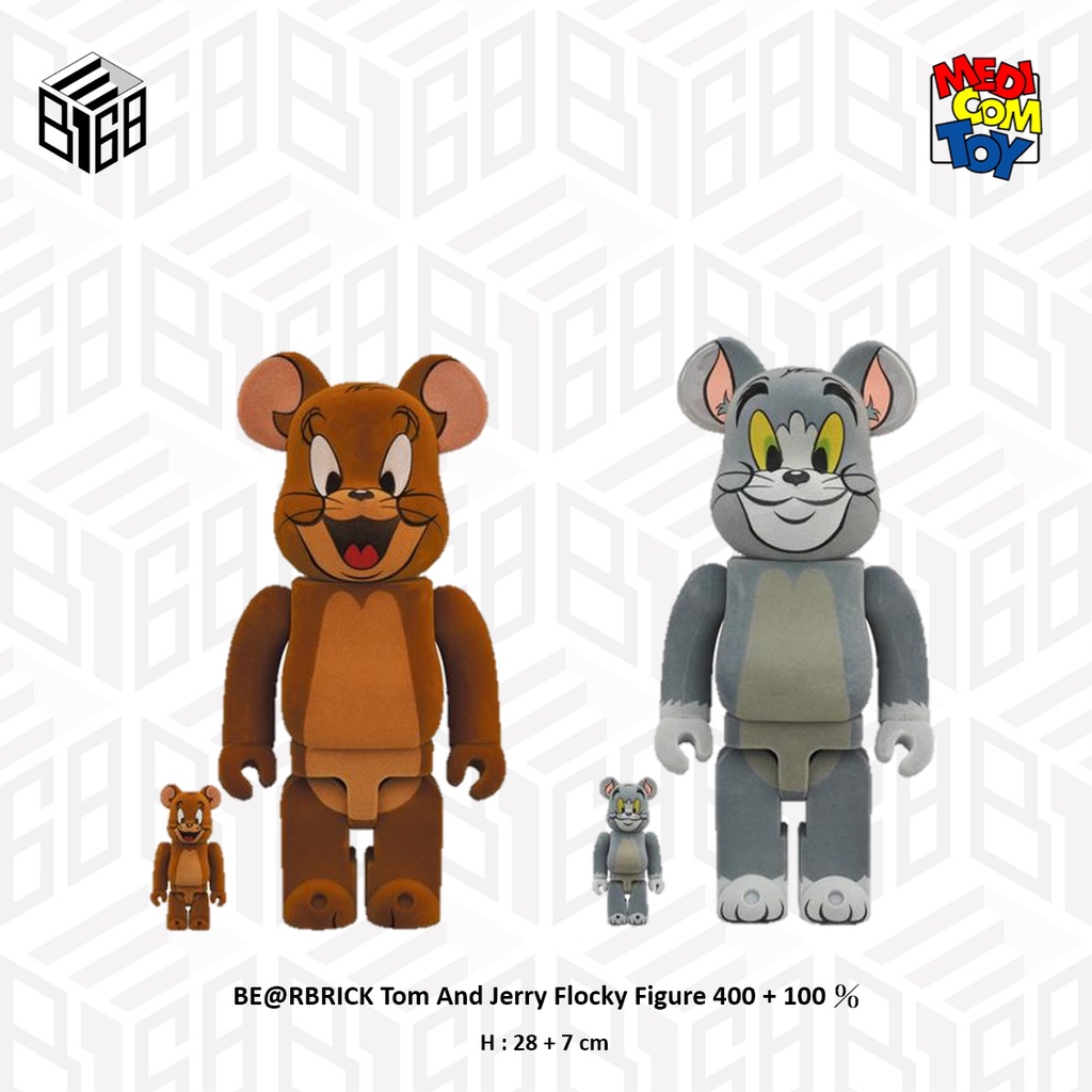[B168現貨] BE@RBRICK Tom And Jerry Flocky 400+100% 湯姆貓與傑利鼠
