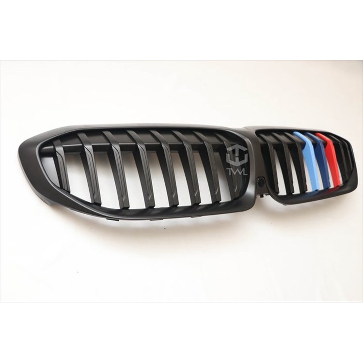 TWL台灣碳纖 BMW G20 三色 單線 單槓 霧黑 鼻頭 消光黑 消黑 平光黑 水箱罩