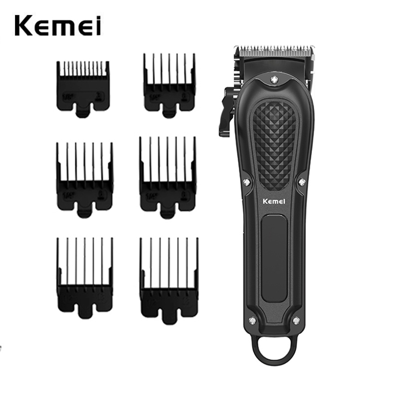KEMEI 科美理髮器男士專業無繩有線理髮師修剪器剪髮美容可充電電動靜音理髮器
