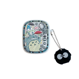 橢圓形塗鴉千與千尋airpods 2代保護殼可愛龍貓適用於蘋果無線藍牙耳機套3代ipods盒airpods pro矽膠網