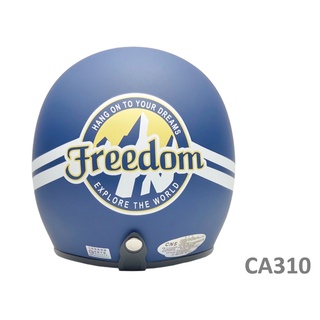 EVO 安全帽 CA-310 復古帽 雪山 消光藍 半罩 半拆洗 正版授權