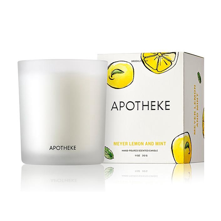 美國 APOTHEKE 經典60小時蠟燭/ 梅爾檸檬+薄荷香/ 11 oz. eslite誠品