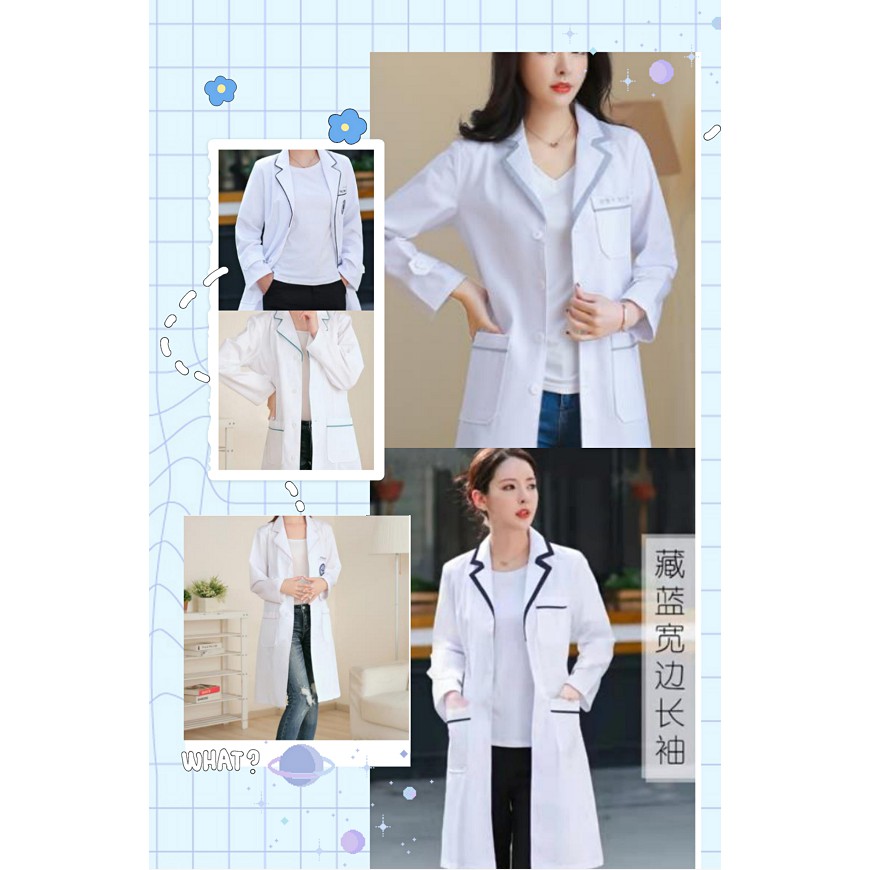 白袍美容院紋繡師工作服女白大褂長袖醫生服短袖護士服皮膚管理美容師服裝 蝦皮購物