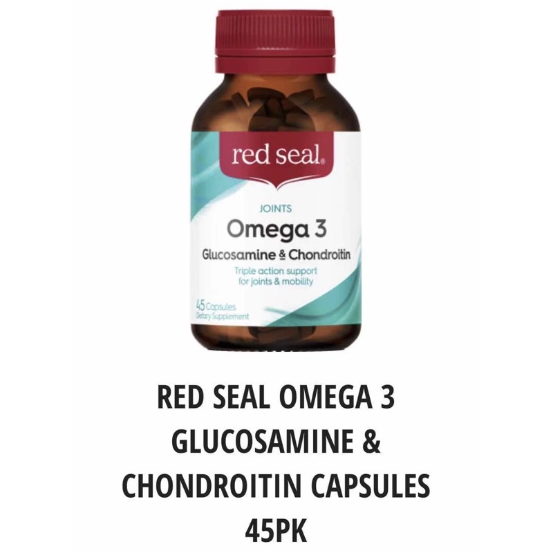 Red Seal Omega 3 Glucosamine &amp; Chondroitin Capsules 45pk