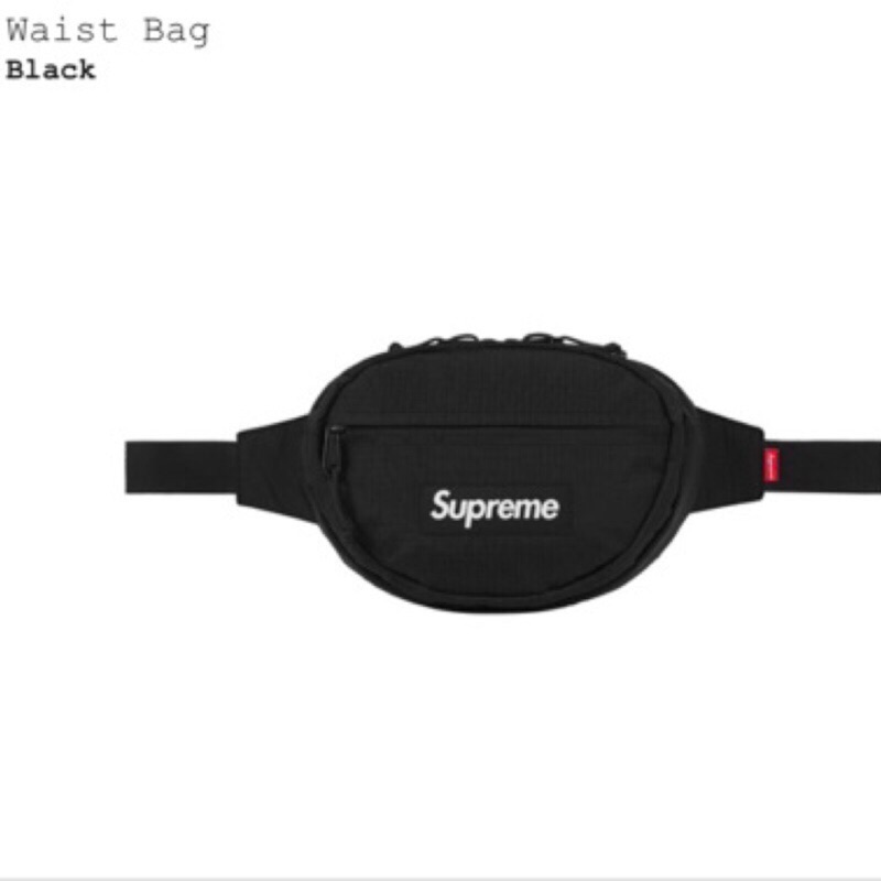 Supreme waist bag 黑色 腰包 小包 側背腰包