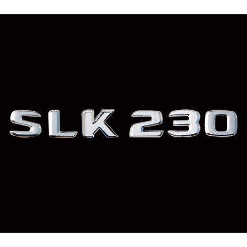 ~圓夢工廠~ Benz 賓士 2000~2008 SLK230 後車箱字貼 同原廠款式 鍍鉻銀 字體高度28mm