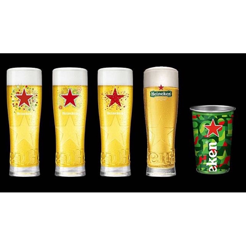 全新 海尼根 Heineken  海尼根繽紛玻璃杯 玻璃杯280cc