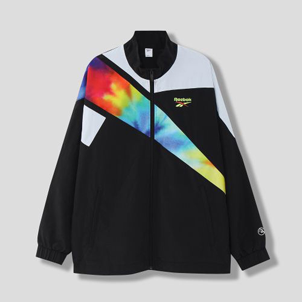 Reebok x XLARGE 聯名款 男款 黑色 渲染 風衣 防風 運動 外套 GL8068 潮流 穿搭