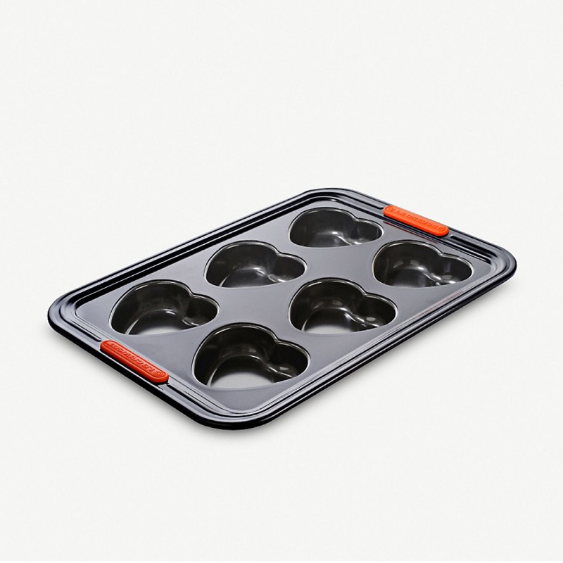 LE CREUSET LC 防沾心型六格烤盤（免運）