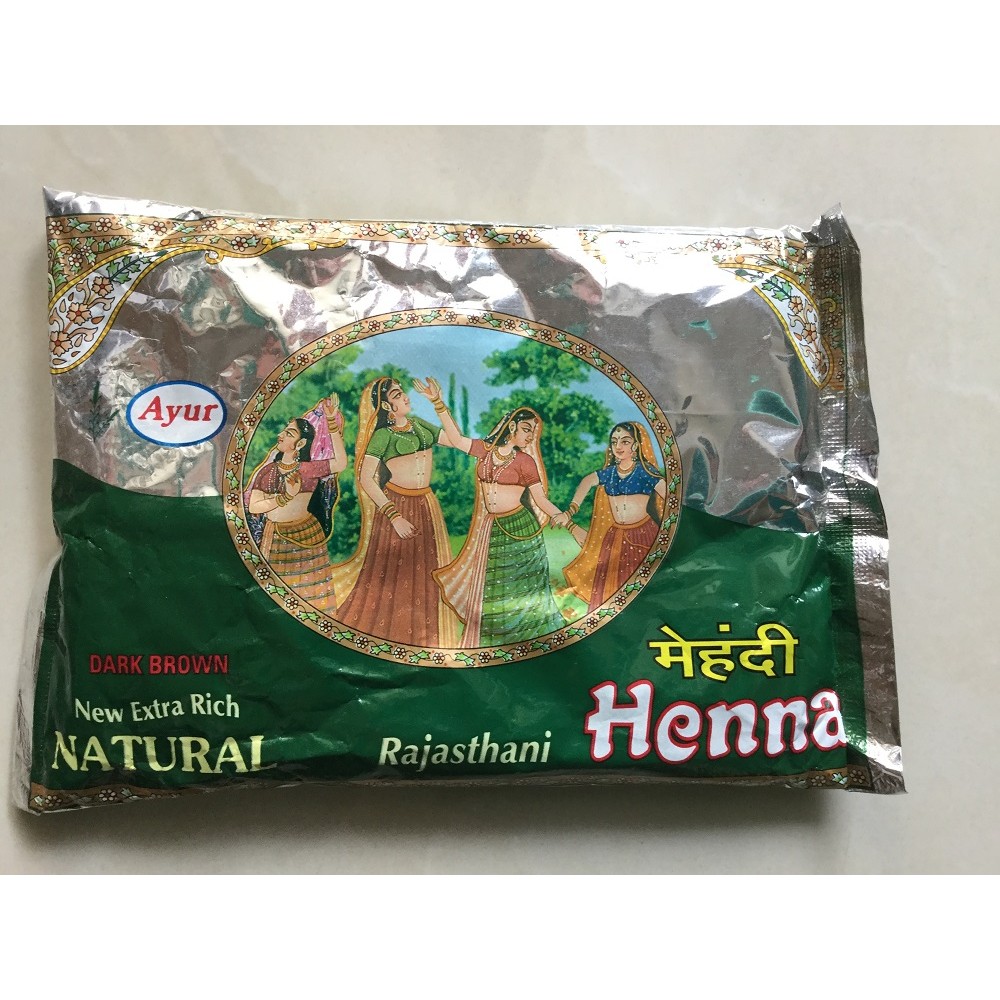 【品味印度】印度Henna指甲花天然染髮粉(深咖啡色) 100%天然 *200g * *現貨