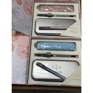 PARKER派克 VECTOR 新威雅XL系列 櫻花特別款 鋼筆鋼珠筆二用 卡水 皮套禮盒組(櫻花粉/櫻花藍 可選購)