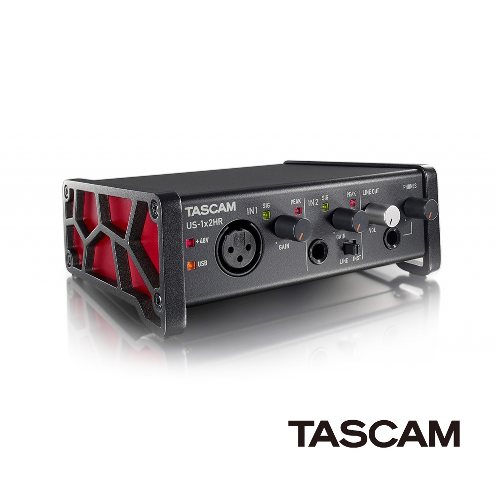 【TASCAM】US-1X2HR 錄音介面 (公司貨)